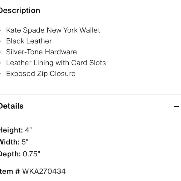 Black Kate Spade Keyring wallet - Picture 6 of 6